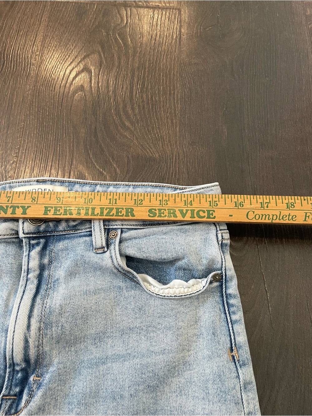 Hidden Los Angeles Jeans Straight Mom Jeans Size 31 Light Denim Designer - Picture 7 of 8